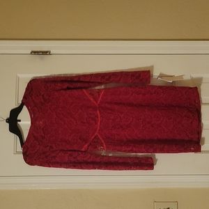 Social stories red lace dress size small bundle for extra discounts